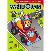 Spalvinimo knyga VAŽIUOJAM, 3-6 m.