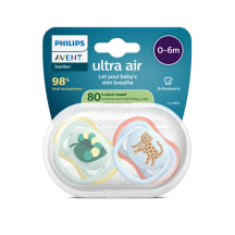 Čiulptukas PHILIPS AVENT ULTRA AIR, 0 – 6 mėn., 2 vnt.