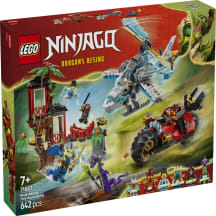 Konstruktorius LEGO Nindzių Transporto Priemonės Ir Namelio Medyje Gynyba 71857