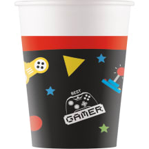 Popieriniai puodeliai GAMING FSC, 200 ml, 8 vnt.