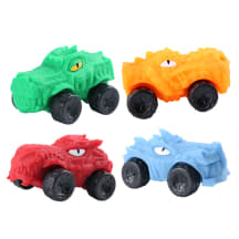 Minkštas dinozaurų lenktyninis automobilis GERARDOS TOYS