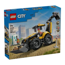 Konstruktorius LEGO, geltonas ekskavatorius krautuvas, 60480