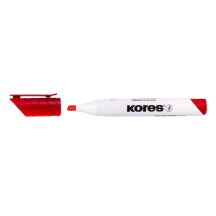 Markeris KORES K-MARKER XW2, pasviras galiukas, raudonas, 3 – 5 mm