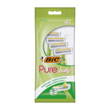 Moteriški vienkartiniai skustuvai BIC PURE3 LADY, 4 vnt.