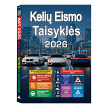 Knyga KELIŲ EISMO TAISYKLĖS SU ILIUSTRACIJOMIS