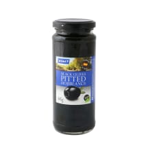 Juodosios HOJIBLANCA alyvuogės RIMI be kauliukų, 345 g / 160 g