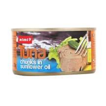 Tuno gabaliukai saulėgrąžų aliejuje RIMI, MSC 185 g