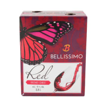 Raudonasis pusiau sausas vynas BELLISSIMO 11%, 3 l