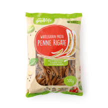 Pilno grūdo makaronai RIMI GOODLIFE PENNE RIGATE, 500 g