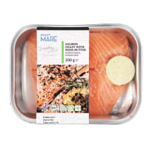 Lašišų filė su prieskoninių žolelių sviestu RIMI, 250 g