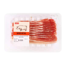 Kiaulienos šoninė be kaulo RIMI, pjaustyta, 320 g