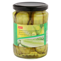 Marinuoti agurkai RIMI pjaustyti, 540 g / 330 g