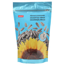 Kepintos, sūdytos dryžuotos saulėgrąžų sėklos, nelukštentos RIMI 300 g