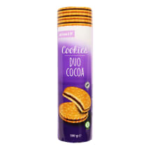 Sausainiai RIMI su kakavinio kremo pertepimu, 500 g