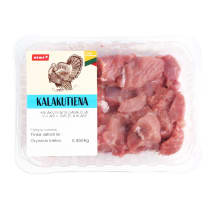 Kalakutienos gabalėliai guliašui RIMI, A klasė, 450g