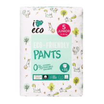 Sauskelnės-kelnaitės I LOVE ECO JUNIOR S5 11-20kg, 35vnt