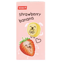 Sulčių gėrimas su bananais ir braškėmis RIMI, 200 ml