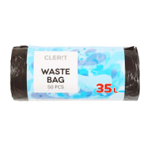 Šiukšlių maišai CLERIT, 35 l, 50 vnt.