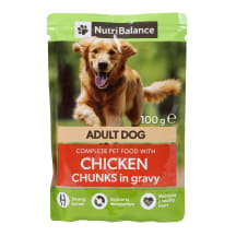 Šunų ėdalas su vištienos gabalėliais padaže NUTRIBALANCE, 100 g