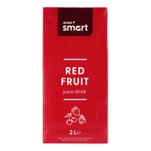Raudonų vaisių sulčių gėrimas su vitaminais RIMI SMART, 2 l