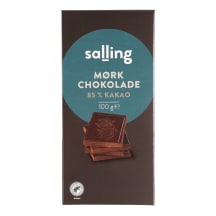Juodasis šokoladas 85 % kakavos SALLING, 100 g