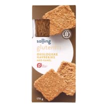 Ekologiški avižiniai sausainiai su cinamonu SALLING GLUTENFRI be glitimo, 170 g