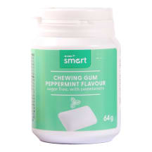 Kramtomoji guma RIMI SMART mėtų skonio, su saldikliais, 64 g