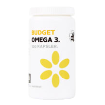 Maisto papildas Omega-3 BUDGET, 120 kapsulių