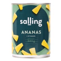 Konservuoti ananasų gabaliukai sultyse SALLING, 567 g / 340 g
