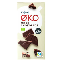 Ekologiškas juodasis šokoladas 70 % kakavos SALLING EKO, 100 g