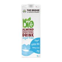 Ekologiškas migdolų gėrimas be cukraus, be glitimo THE BRIDGE, 1 l