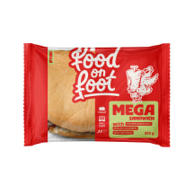 Sumuštinis su vištienos kebabu ir marinuotais agurkais MEGA MANTINGA, 255 g