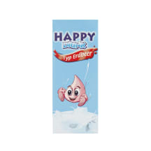 Braškių skonio pieno gėrimas HOCHWALD HAPPY, UHT, 1,35 % rieb., 3 x 200 ml