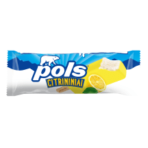 Citrininiai grietininiai valgomieji ledai su citrinos skonio glaistu POLS, 120 ml /75 g
