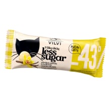 Glaistytas varškės sūrelis vanilės skonio VILKYŠKIŲ LESS SUGAR, 30 % rieb., 40 g