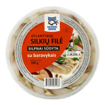 Silkių filė gabaliukai aliejuje su baravykais DAUPARŲ ŽUVIS, 200 g