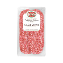 Pjaustytas griežinėliais MILANO saliamis, 100 g