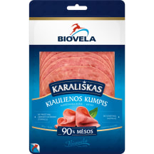 Virtas KARALIŠKAS kiaulienos kumpis BIOVELA, a.r., 90 g