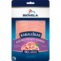 Virtas KARALIŠKAS kalakutienos kumpis BIOVELA, a.r.,  90 g