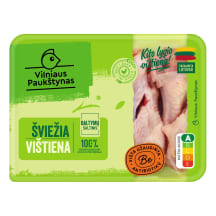 Švieži viščiuko broilerio sparnelių peteliai be antibiotikų VILNIAUS PAUKŠTYNAS, 500 g