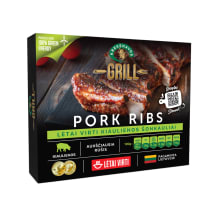 Lėtai virti kiaulienos šonkauliai su barbekiu padažu GRILL, a. r., 1 kg