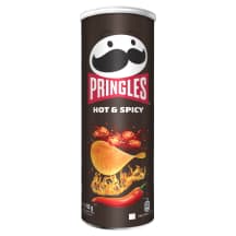 Bulvių traškučiai PRINGLES Hot & Spicy, 165 g