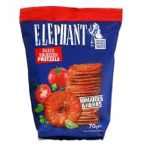 Traškūs krekeriai ELEPHANT su pom. žol., 70 g