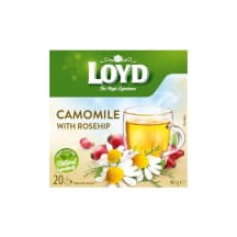 Ramunėlių ir erškėtuog. arbata LOYD, 20 x 2 g