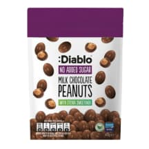 Šokoladu padengti žemės riešutai DIABLO, 40 g