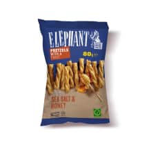 Krekeriai su medumi ir druska ELEPHANT, 80 g