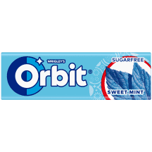 Mėtų, sk.becukr.kramtomoji guma, ORBIT, 14 g