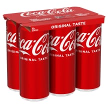 Gazuotas gaivusis gėrimas COCA COLA, 6 x 0.33 l