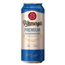 Nealkoholinis alus VILKMERGĖS PREMIUM, 0.5 l