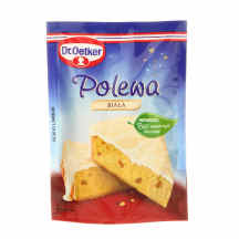 Baltojo šokolado skonio glajus, 100 g